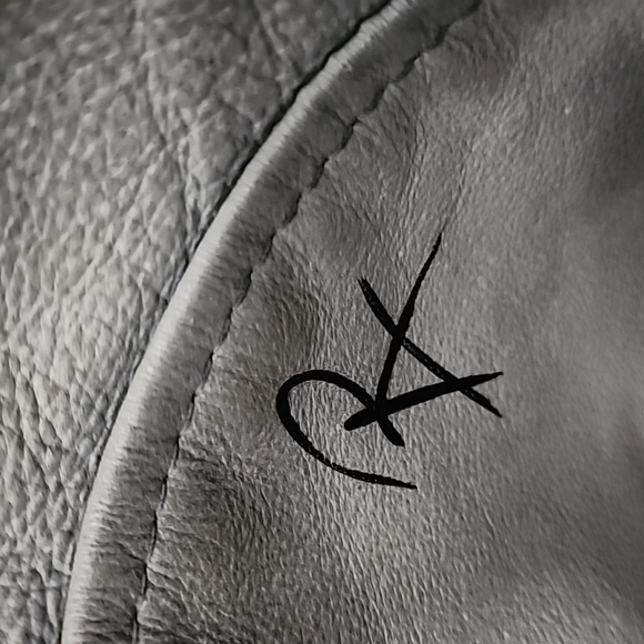 Vintage Hand Airbrushed Marilyn Monroe Leather Jacket, Unisex Size L/XL - Picture 7 of 17